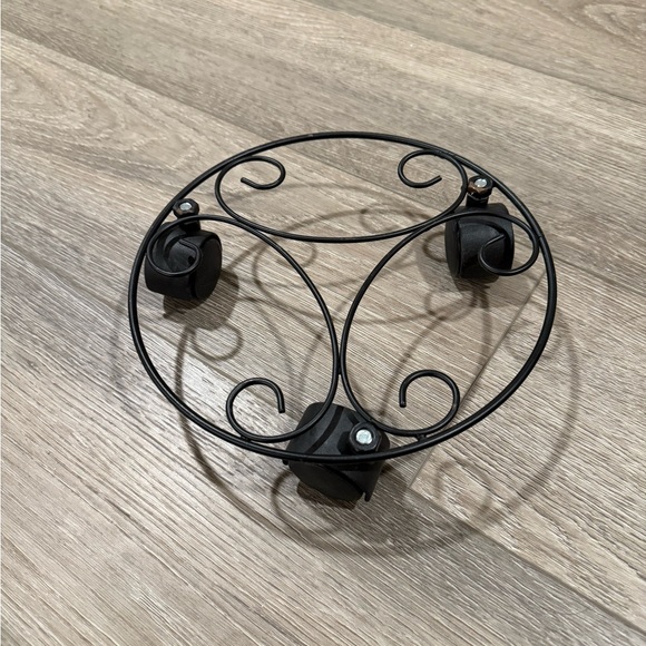 Set of 2 Rolling Plant Stand - Picture 2 of 6